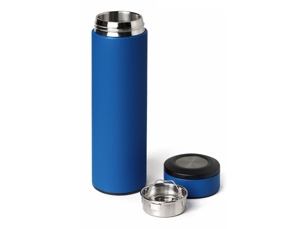 Вакуумный термос Vacuum Flask C1, soft touch, 420мл, синий
