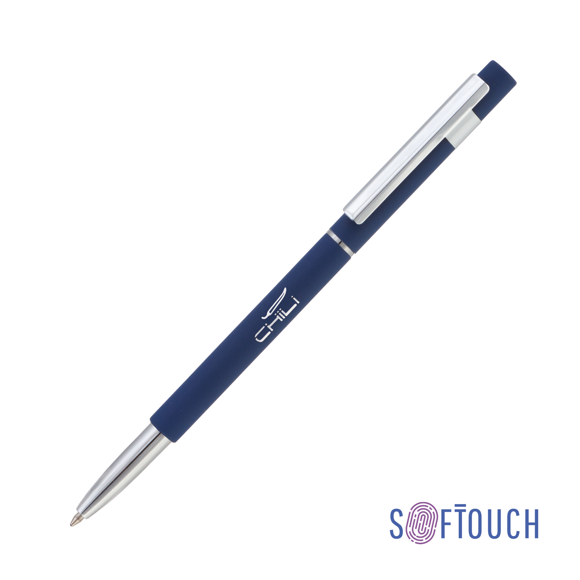 Ручка шариковая "Star", покрытие soft touch, цвет темно-синий