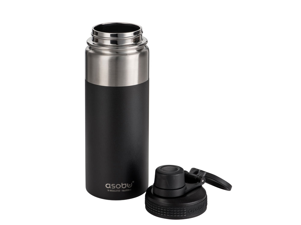 Вакуумная термобутылка ALPINE FLASK, 530 мл, черный