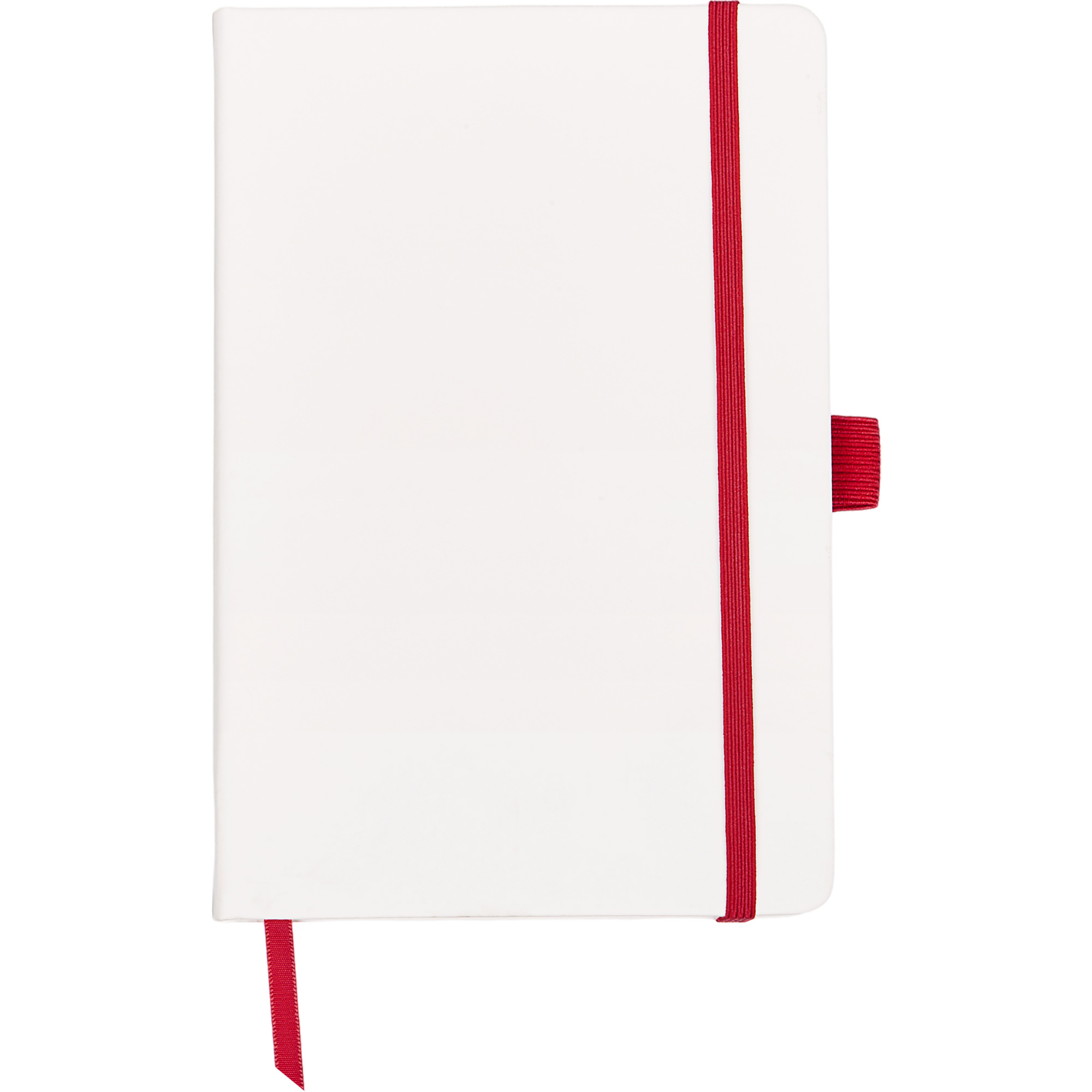 Блокнот ColorNote White, твердая обложка A5, 80 листов, белый с красным