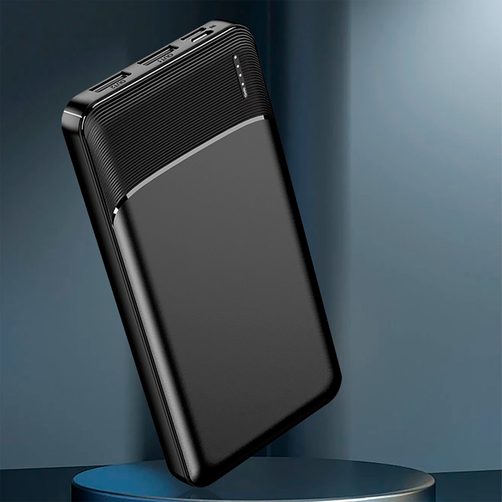 Зарядное устройство "Ten" 10000 mAh, цвет черный