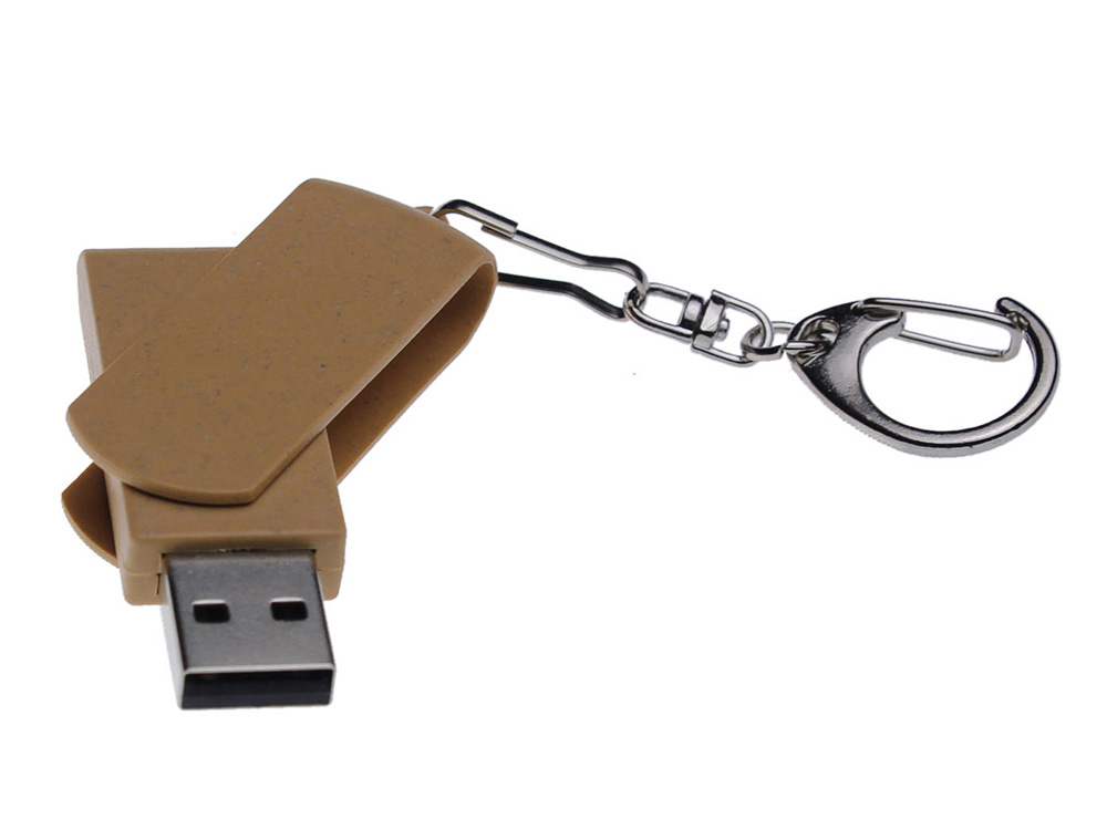 Флешка USB 2.0 Варуна на 128 ГБ, коричневый