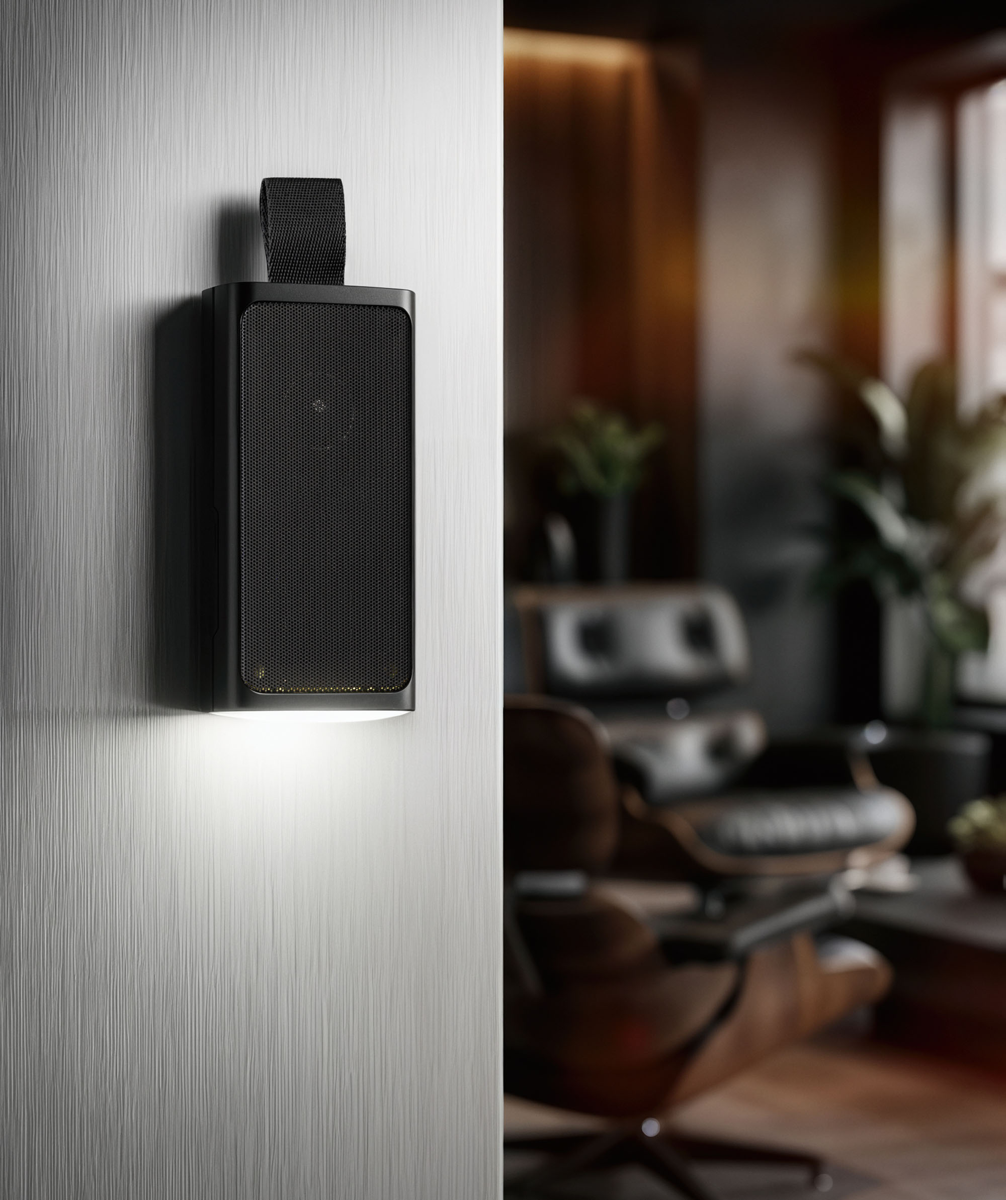 Bluetooth колонка "Vibe" 5Вт с фонариком и магнитным креплением, цвет черный