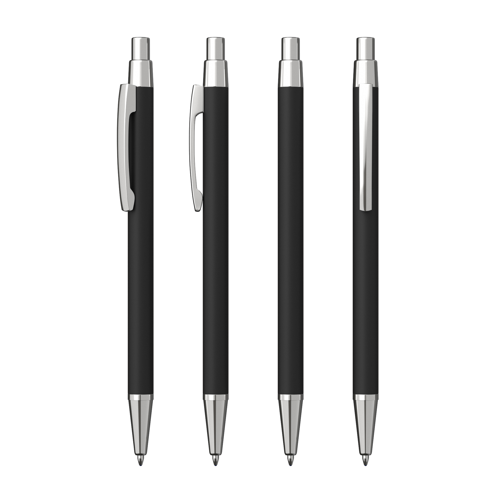 Ручка шариковая "Ray", покрытие soft touch, цвет черный
