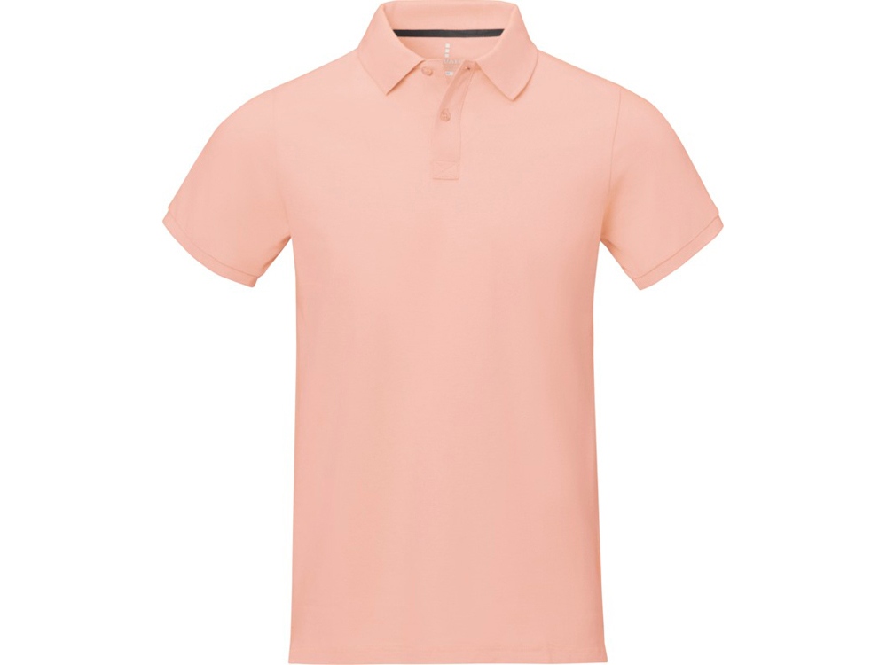 Calgary мужская рубашка-поло с коротким рукавом, pale blush pink, розовый