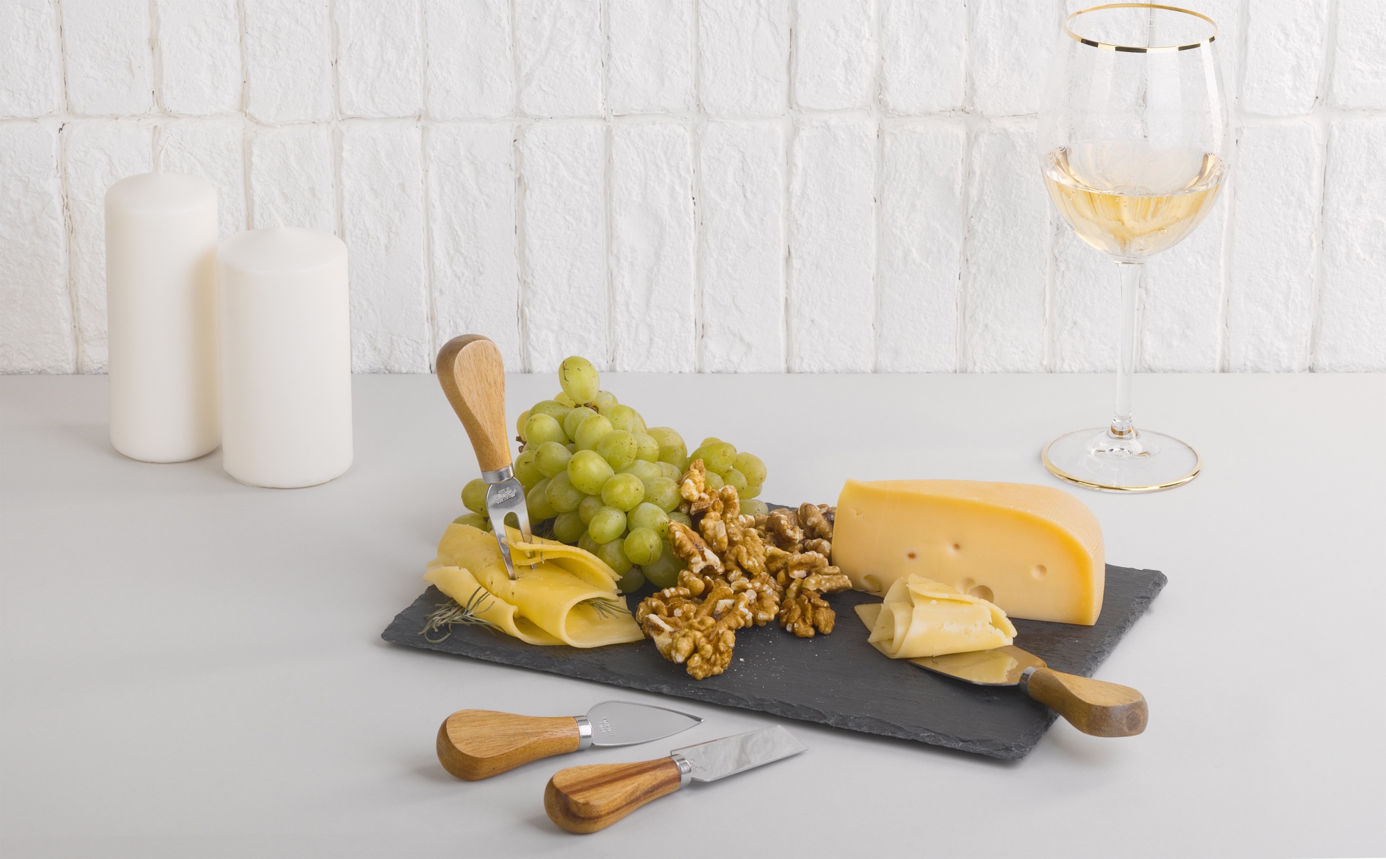 Набор для сыра "Four cheeses", цвет натуральный
