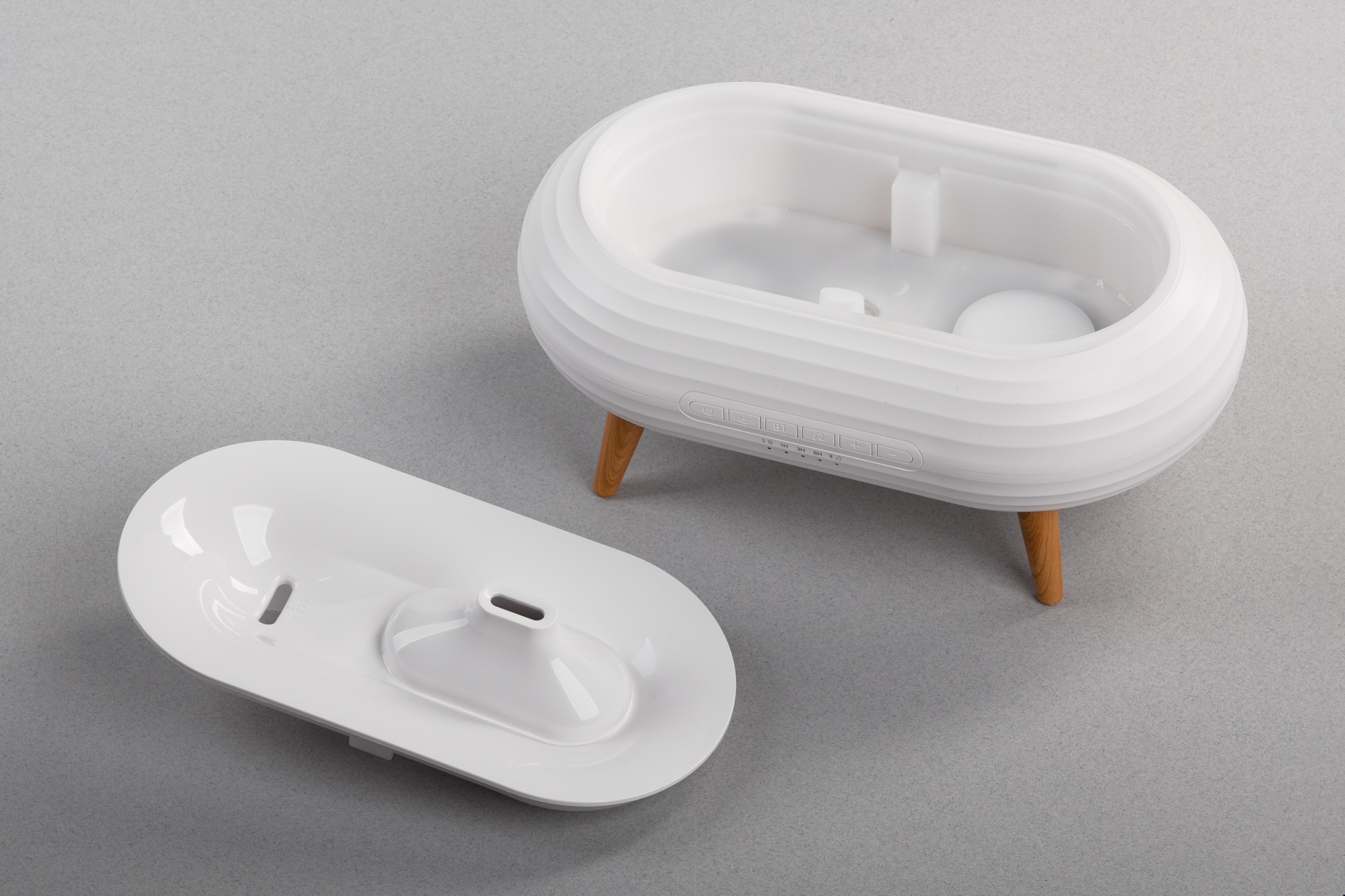 Увлажнитель воздуха "Smart Air" с bluetooth-колонкой, мелодиями и релаксирующими шумами, с подсветкой и ароматизатором, цвет белый