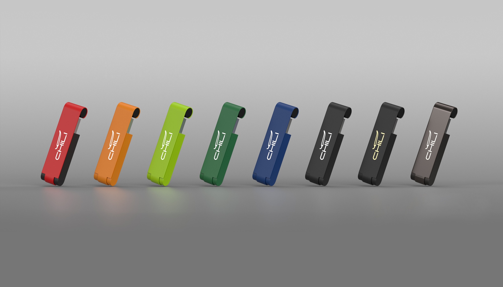 Флеш-карта "Case" 8GB, покрытие soft touch, цвет темно-синий