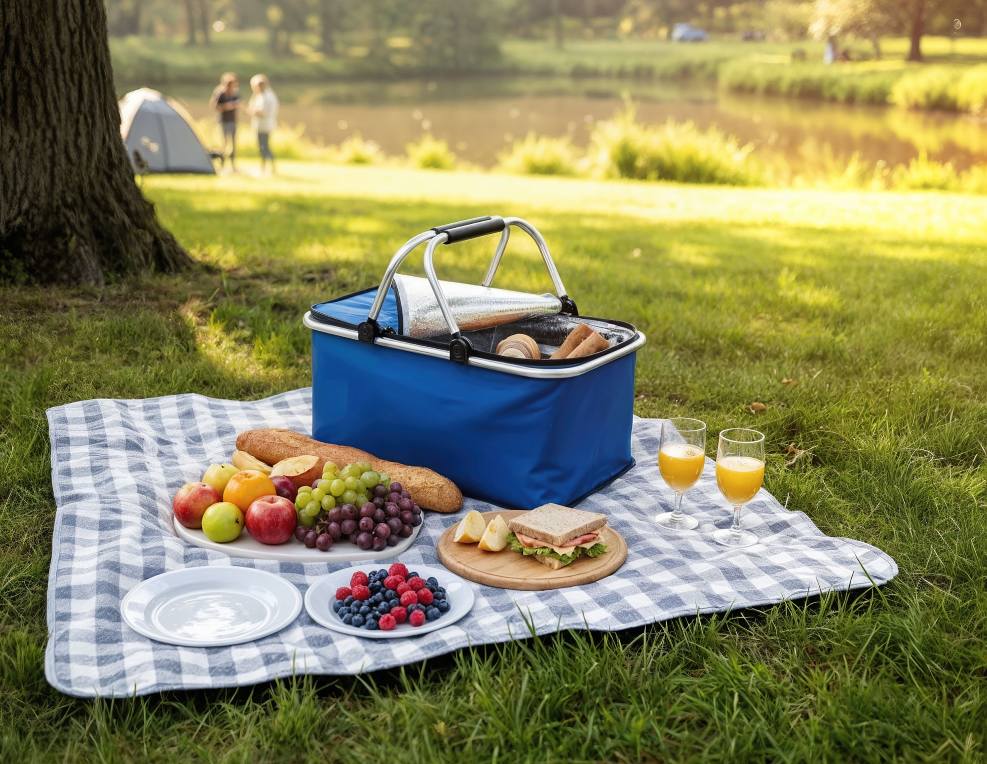 Корзина для пикника "Picnic", цвет синий