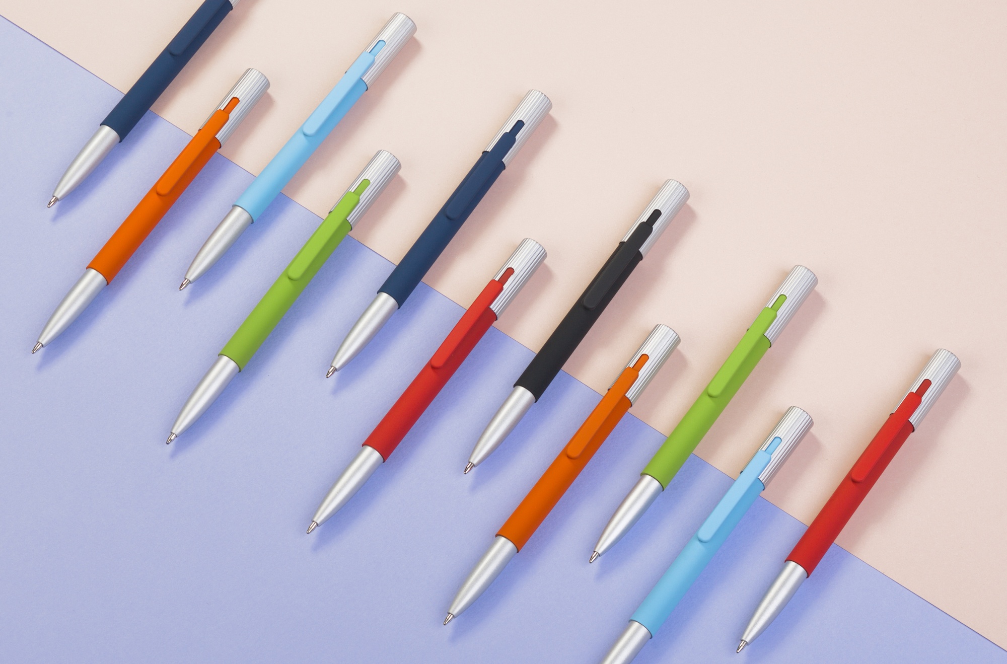 Ручка шариковая "Clas", покрытие soft touch, цвет зеленое яблоко
