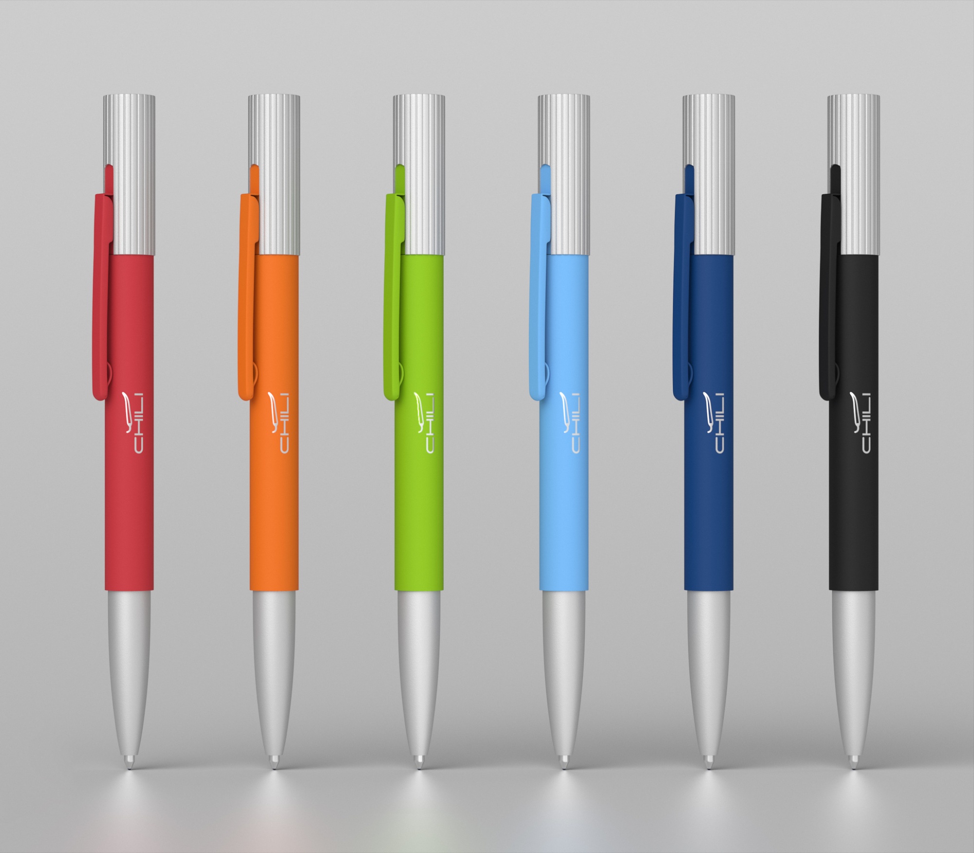 Ручка шариковая "Clas", покрытие soft touch, цвет зеленое яблоко