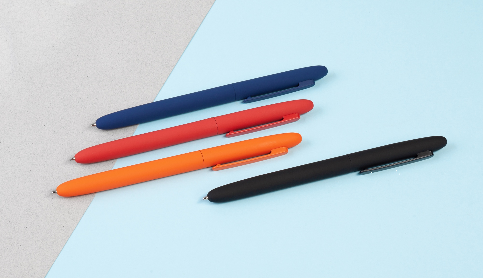 Ручка шариковая "Vega", покрытие soft touch, цвет черный