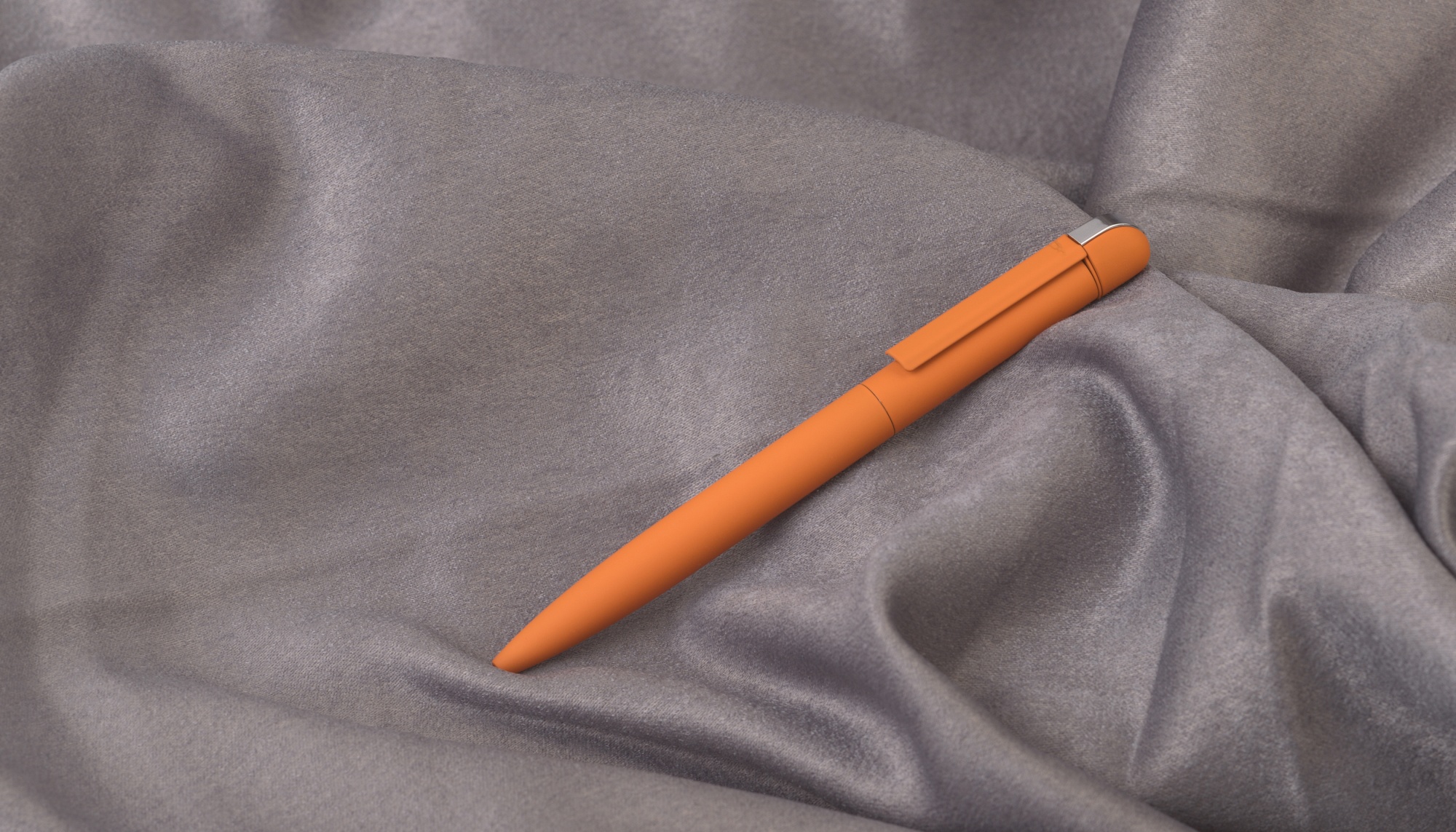 Ручка шариковая "Jupiter", покрытие soft touch, цвет оранжевый
