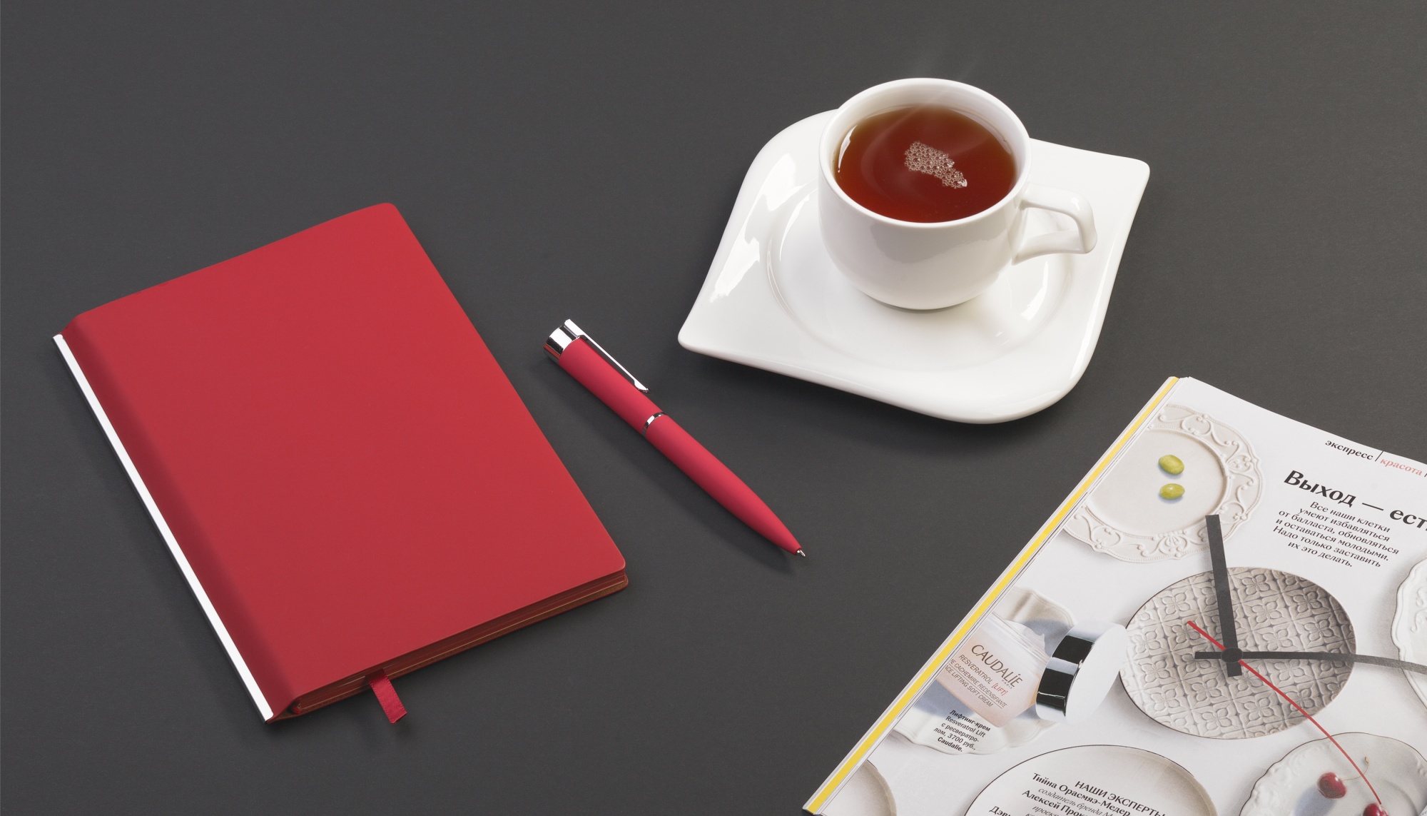 Ручка шариковая "Alice", покрытие soft touch, цвет красный