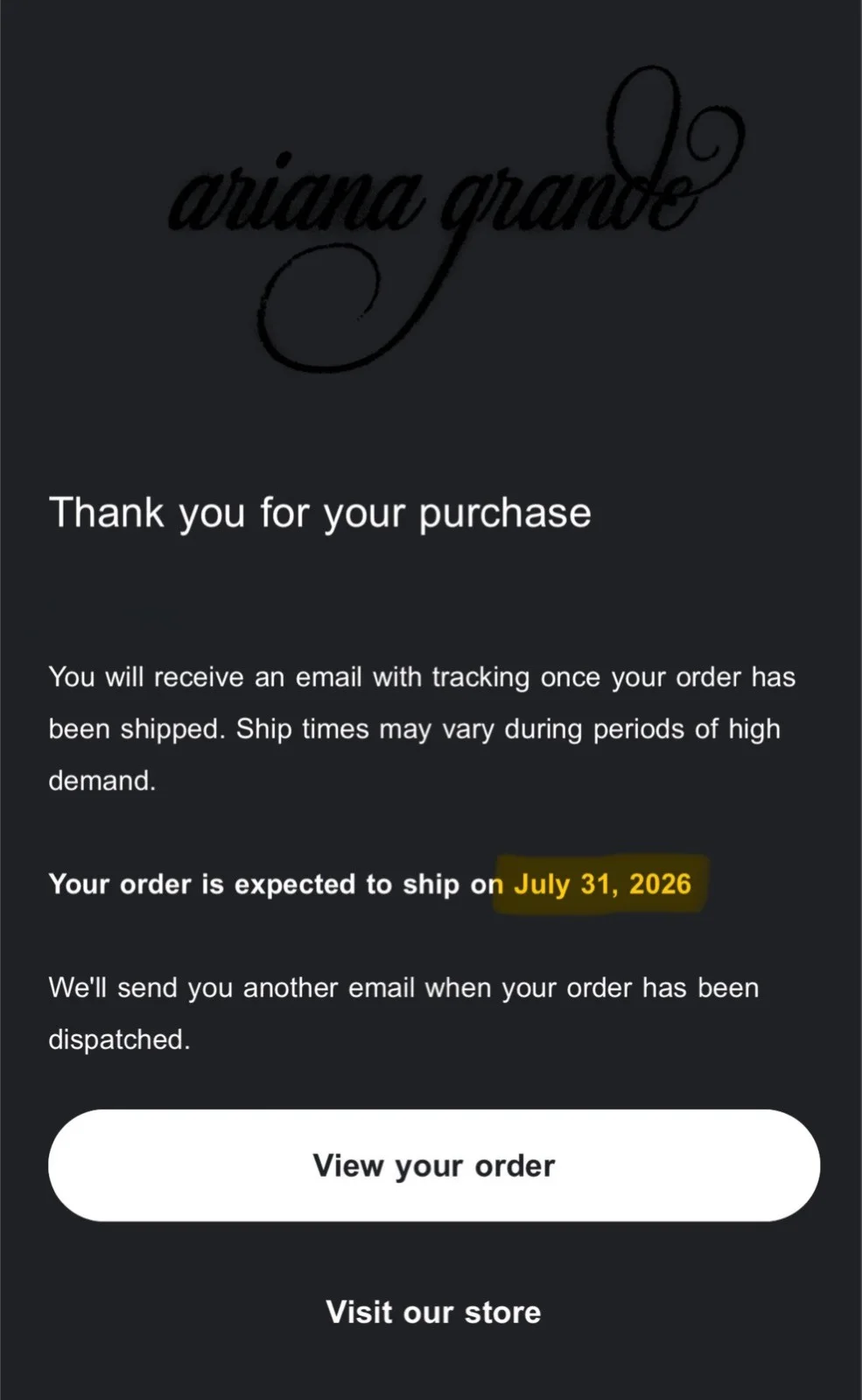 Ariana Grande Petal SIGNED Vinyl SOLD OUT (PRE-ORDER) autograph pre-sale, image 2