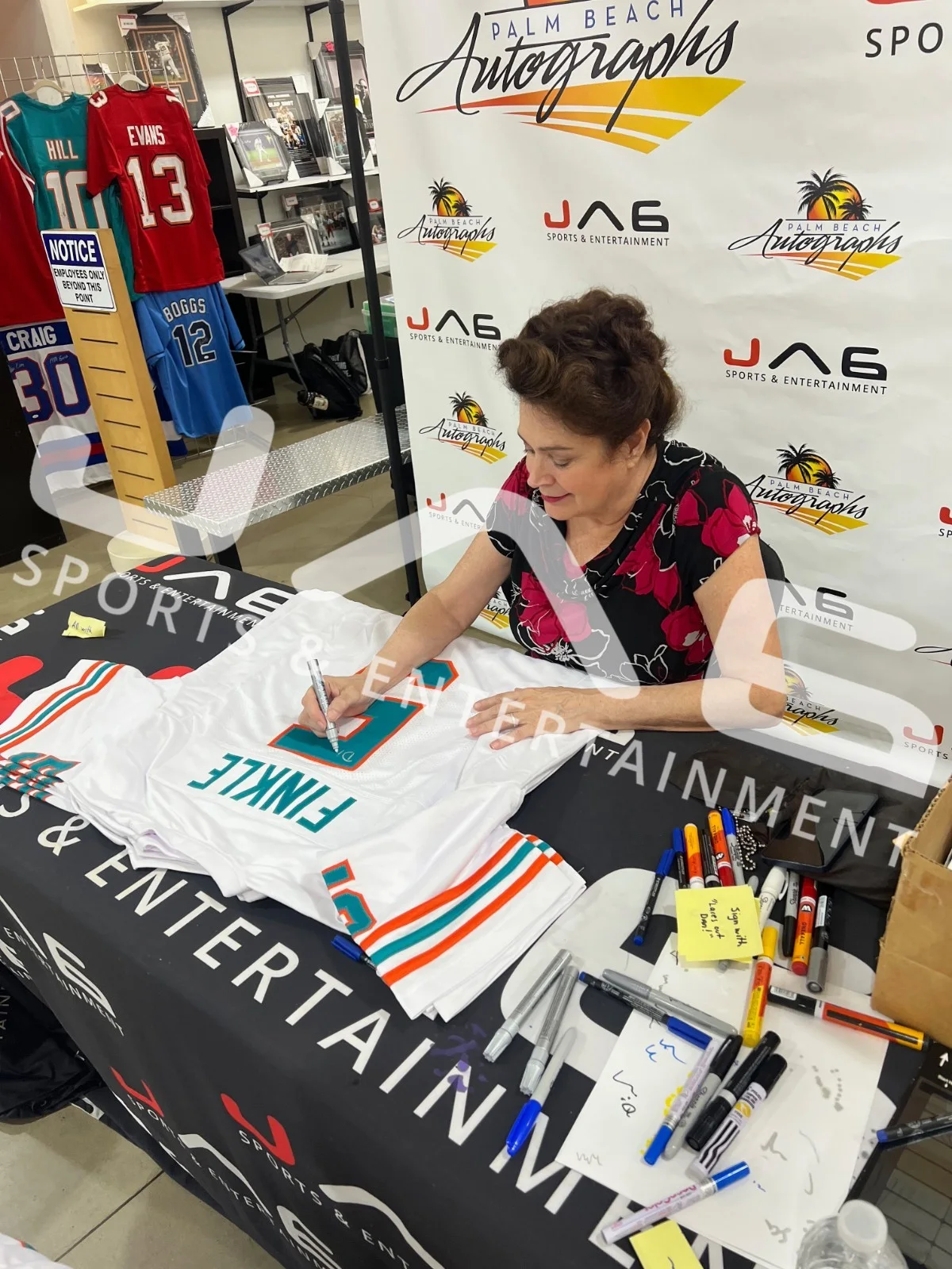 Sean Young — Sean Young signed inscribed jersey Ace Ventura JSA Miami Dolphins Ray Finkle, image 4