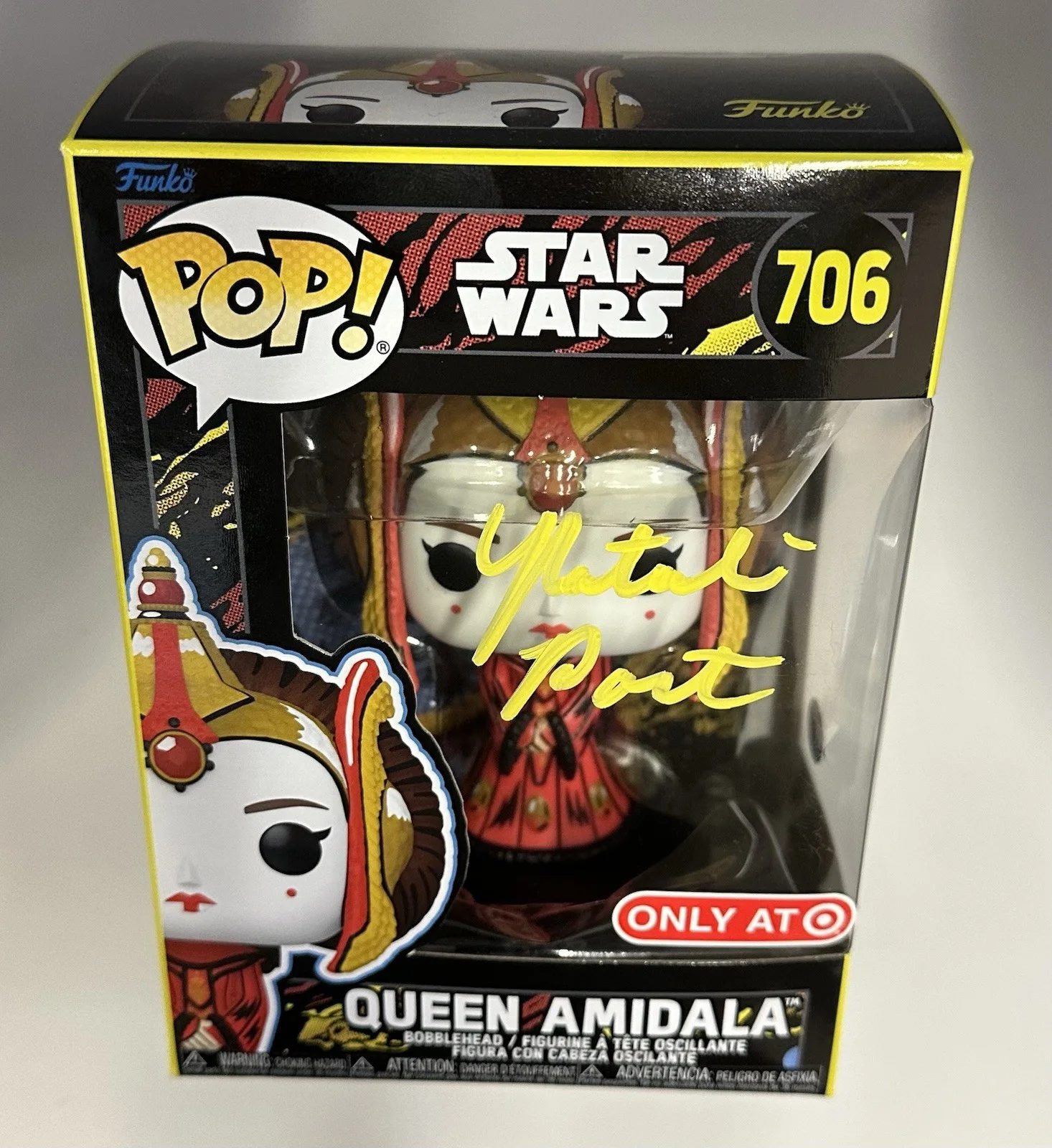 Natalie Portman — Natalie Portman Signed Star Wars “Queen Amidala” Funko Pop # 706 - Revolution