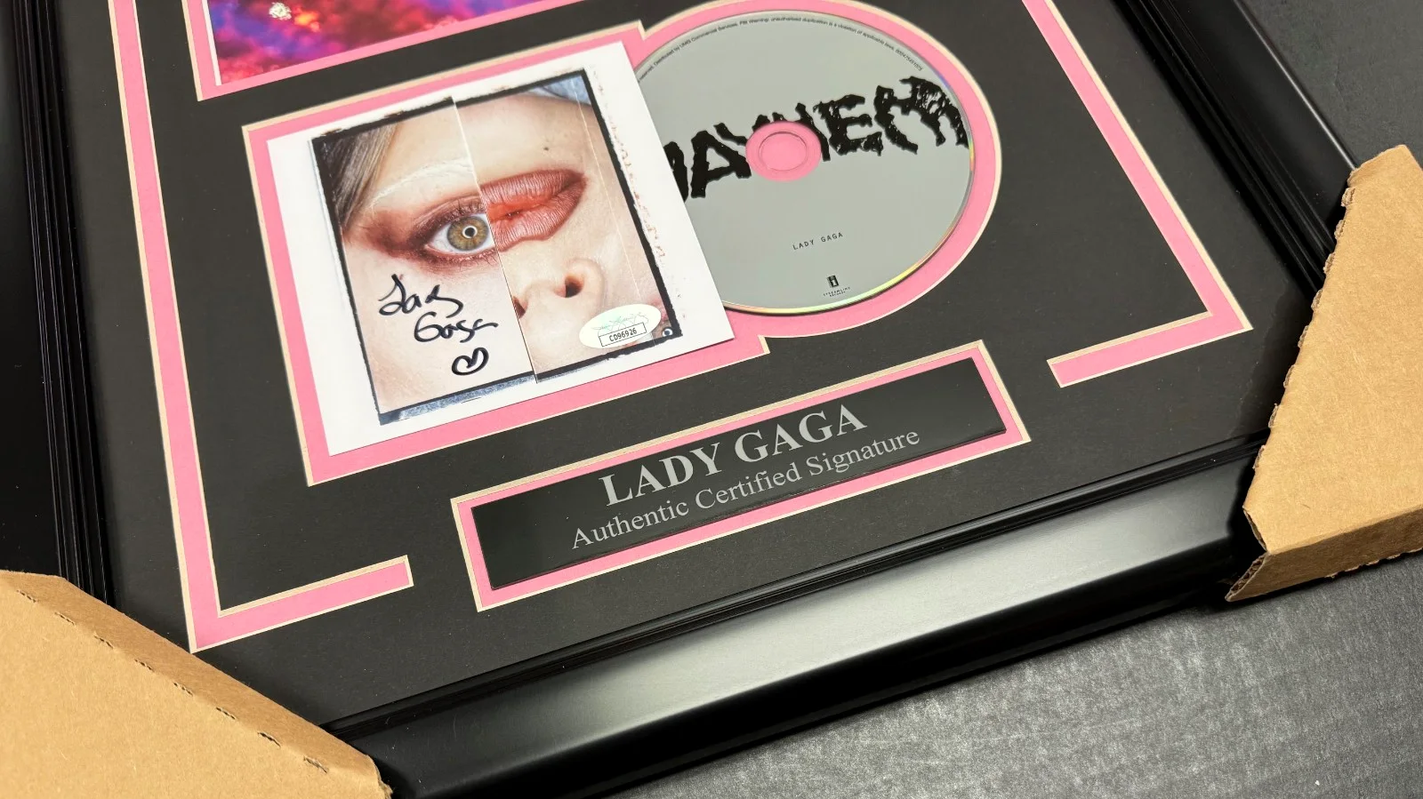 Lady Gaga Signed Autographed Authentic Music Cd Framed with 8x10 Photo JSA COA, image 2