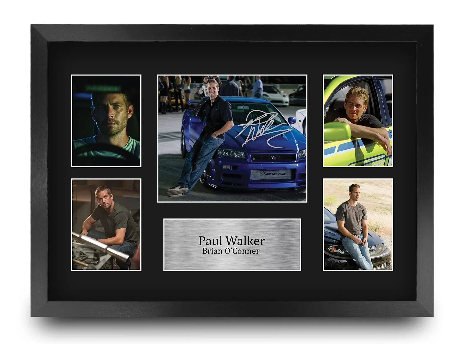 PAUL WALKER VIN DIESEL — FAST & FURIOUS 8X11 SIGNED PHOTO AUTOGRAPH PAUL WALKER VIN DIESEL POSTER REPRINT