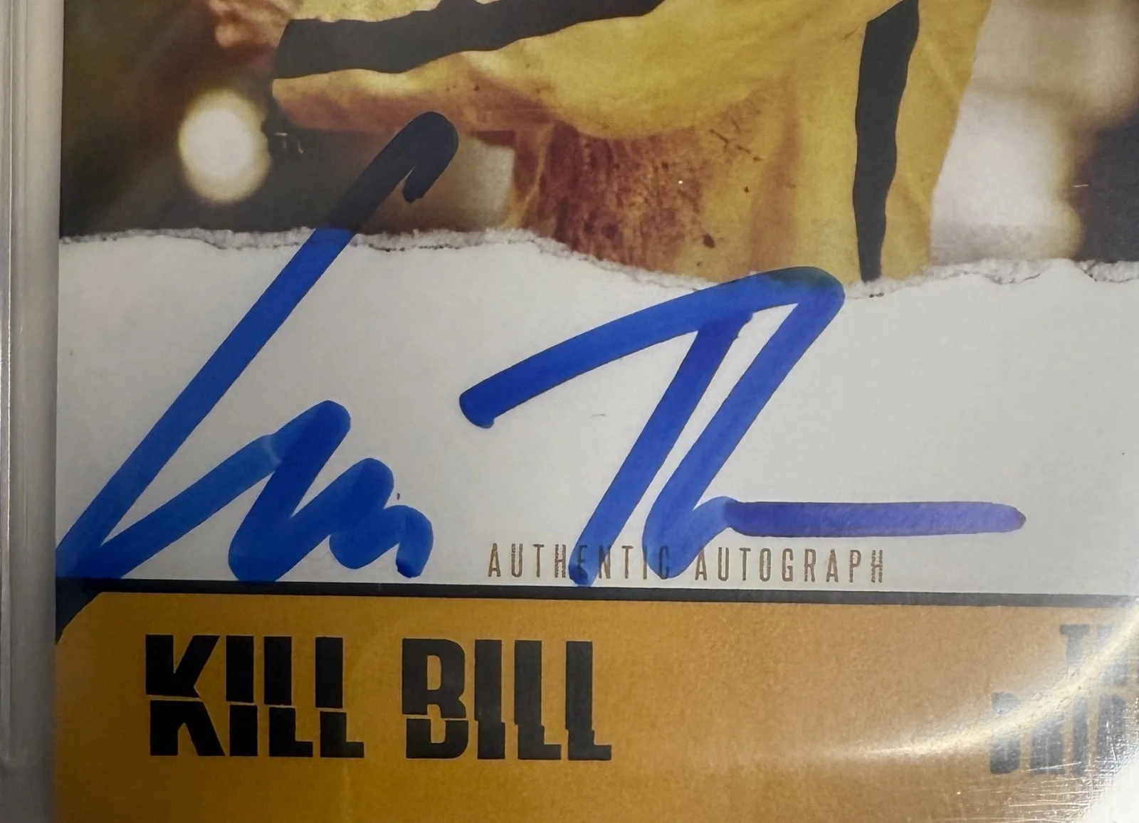 Uma Thurman — Uma Thurman Signed Kill Bill Custom Trading Card Beckett Witnessed Auto Grade 10, image 4