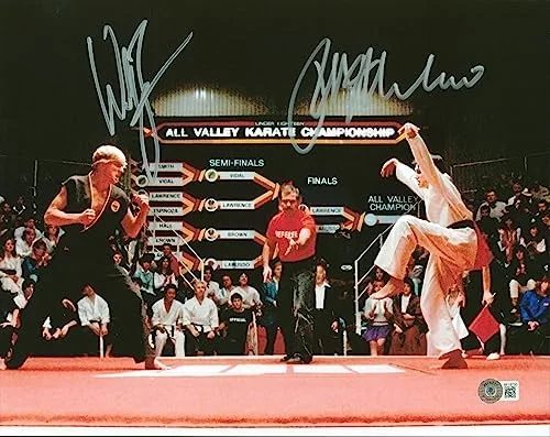 Ralph Macchio, William Zabka — Ralph Macchio & William Zabka The Karate Kid Authentic Signed 11x14 Photo BAS, image 2