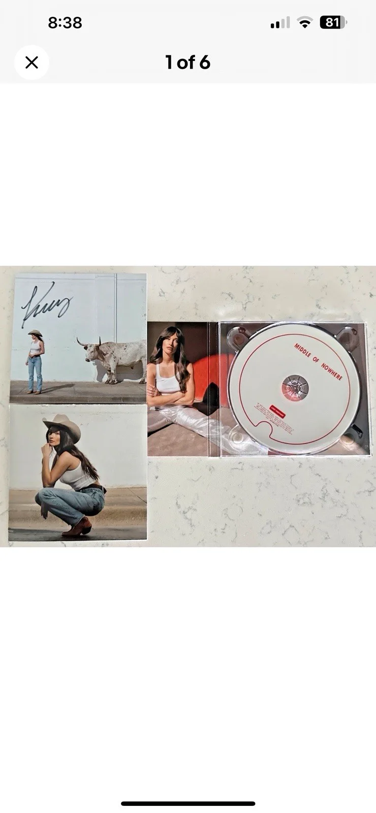KACEY MUSGRAVES Middle of Nowhere CD With AUTOGRAPH AUTO SIGNED Insert!, image 4