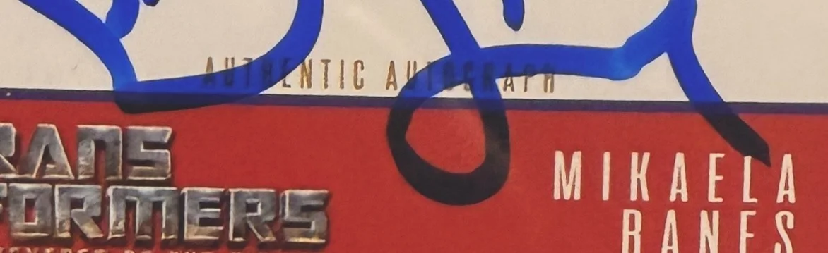 Megan Fox — Megan Fox Signed Transformers Custom Trading Card Beckett Witnessed AUTO 10, image 3