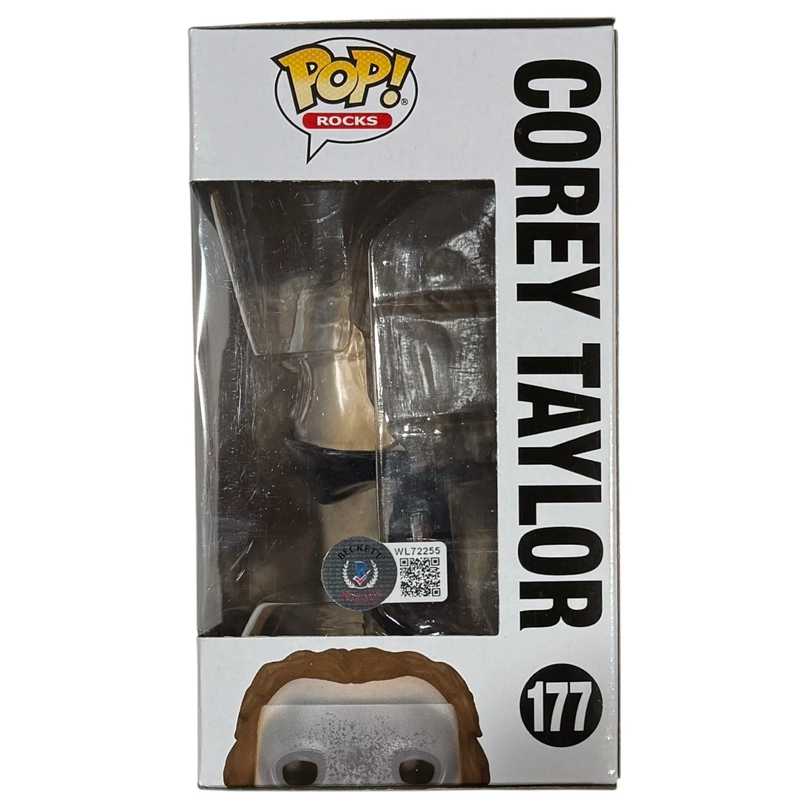Corey Taylor Slipknot Signed Autograph Funko Pop Rocks #177 Proof Beckett COA, изображение 3