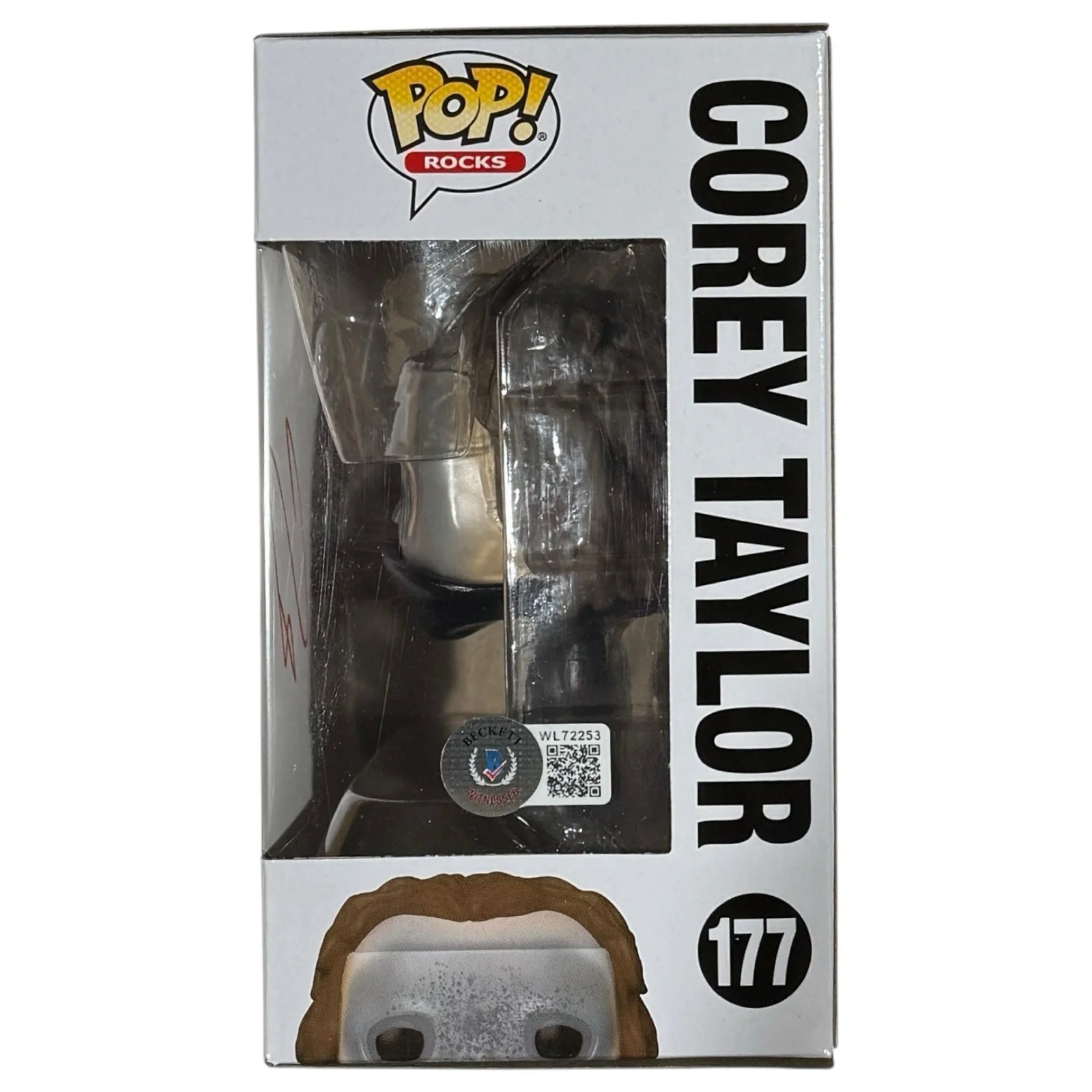 Corey Taylor Slipknot Signed Autograph Funko Pop Rocks #177 Proof Beckett COA, изображение 5