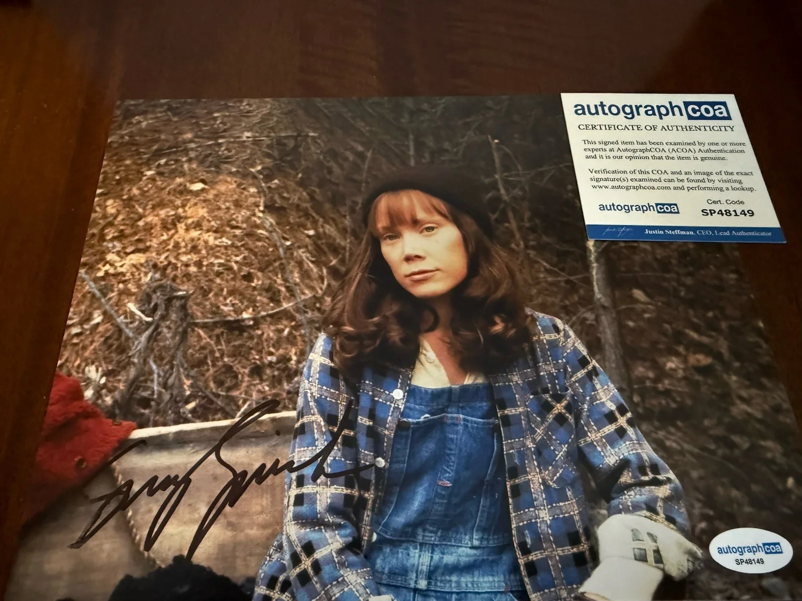 Sissy Spacek — Sissy Spacek Hand Signed 10x8 Autographed Coal Miner’s Daughter Autograph ACOA, image 2