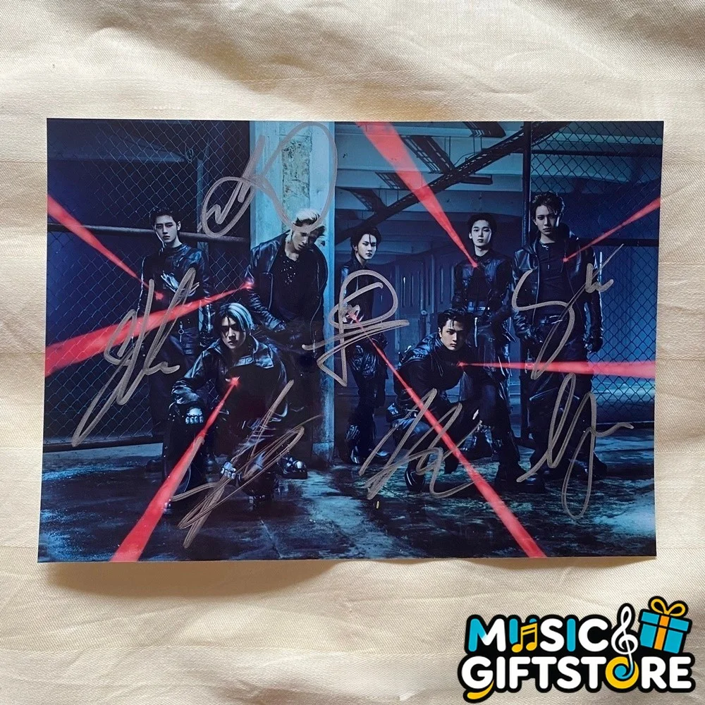 ENHYPEN Group Autographed Photo THE SIN VANISH Still Knife K-POP 4*6 2026 #MUGS, изображение 3
