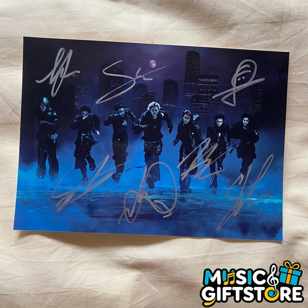 ENHYPEN Group Autographed Photo THE SIN VANISH Still Knife K-POP 4*6 2026 #MUGS, изображение 4