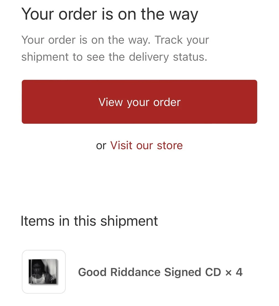 Gracie Abrams Good Riddance CD And Signed Art Card Autographed SOLD OUT SEALED, изображение 3