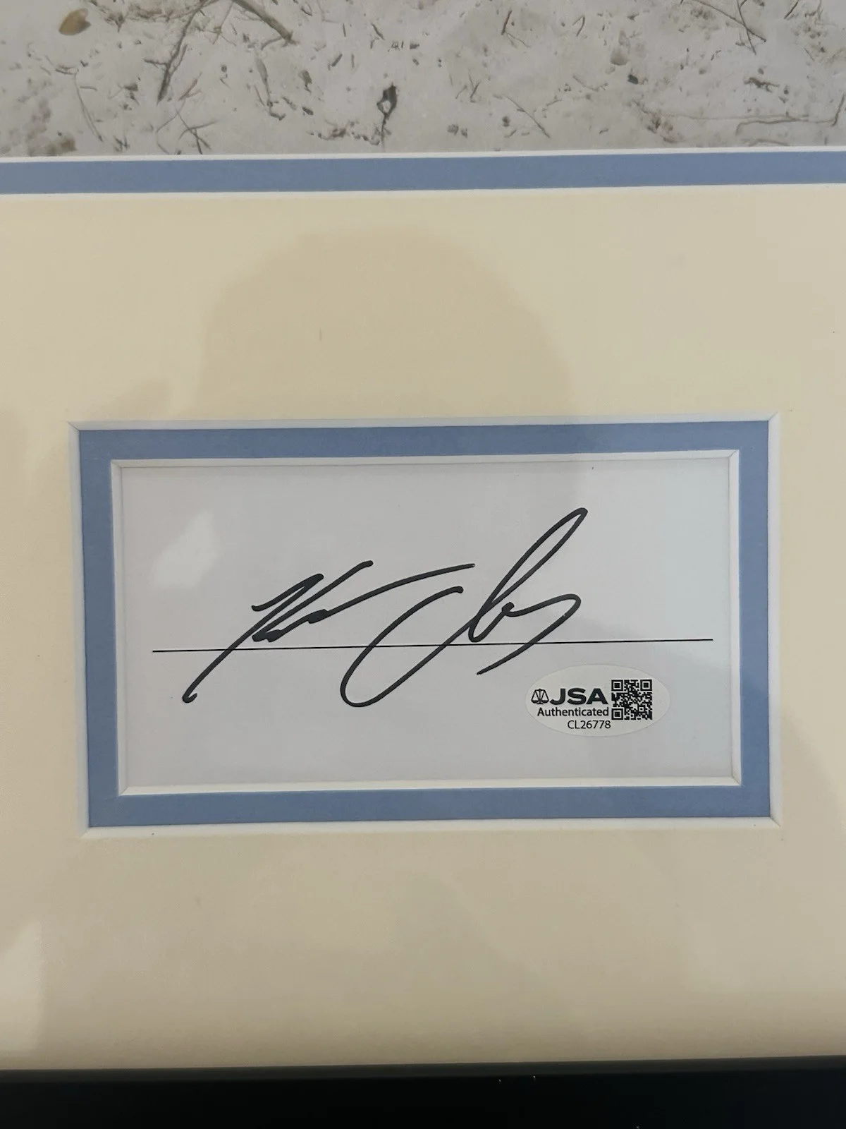Kenny Chesney Signed / Autographed Piece Framed with 8x10 (Guitar) Photo - JSA, image 2