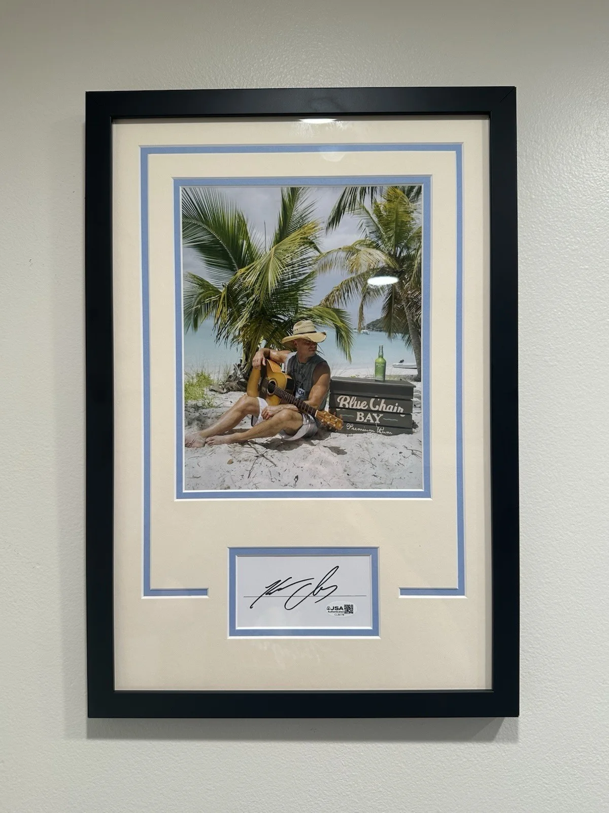 Kenny Chesney Signed / Autographed Piece Framed with 8x10 (Guitar) Photo - JSA, image 4