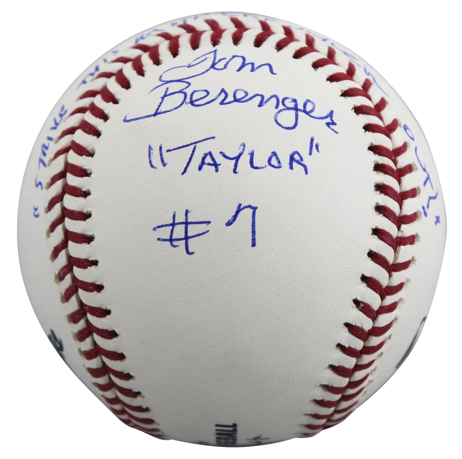 Charlie Sheen, Tom Berenger, Corbin Bernsen — Major League (3) Sheen, Berenger & Bernsen Signed Oml Baseball W/ Case BAS Wit 1, image 5