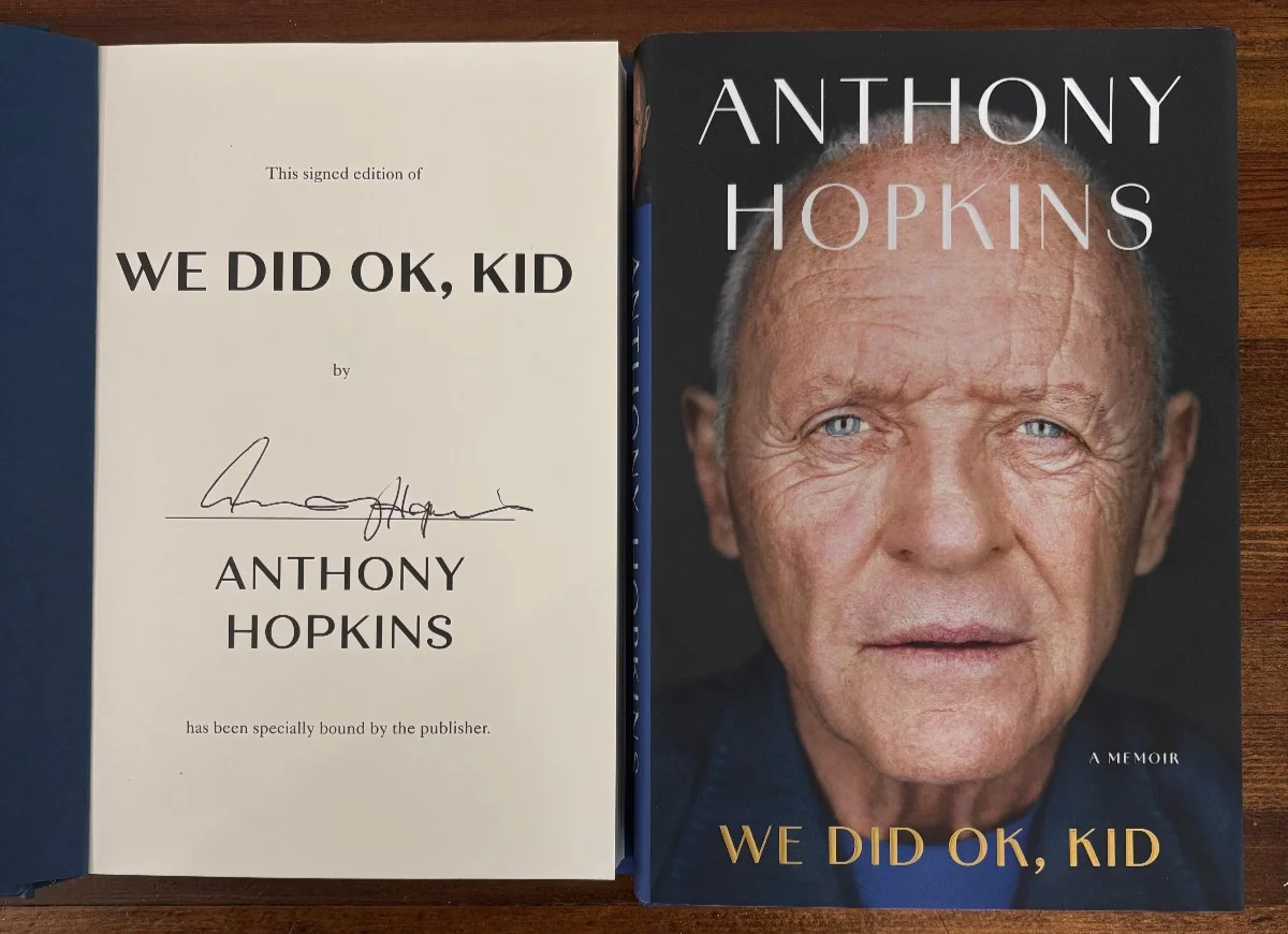 Anthony Hopkins — We Did OK Kid Anthony Hopkins Hardcover Signed Autographed 1st Ed Book IN HAND, изображение 4