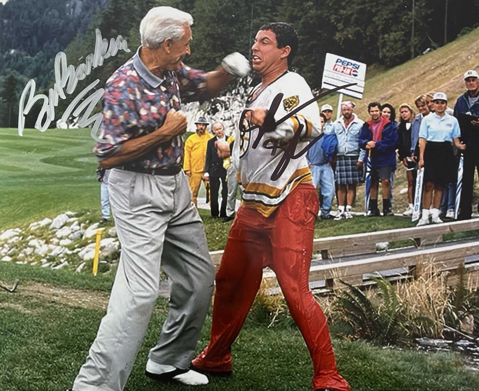 ADAM SANDLER — ADAM SANDLER HAPPY GILMORE GOLF BOB BARKER SIGNED 8.5X11 PHOTO AUTOGRAPH POSTER
