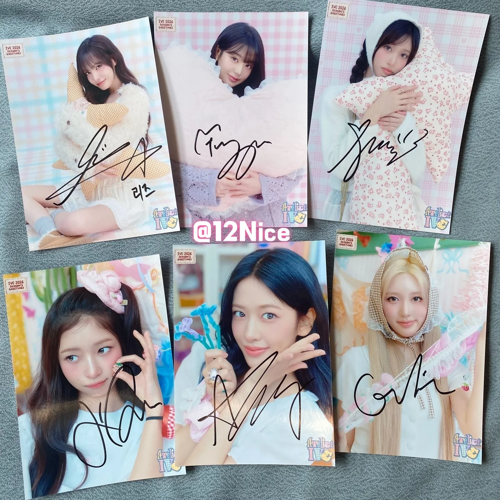 IVE Colorful Days Autographed Signed Photo K-POP Collectibles 4*6 2025 #Nice, image 2