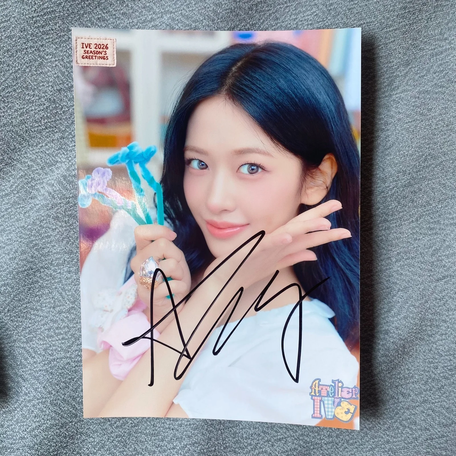 IVE Colorful Days Autographed Signed Photo K-POP Collectibles 4*6 2025 #Nice, image 3
