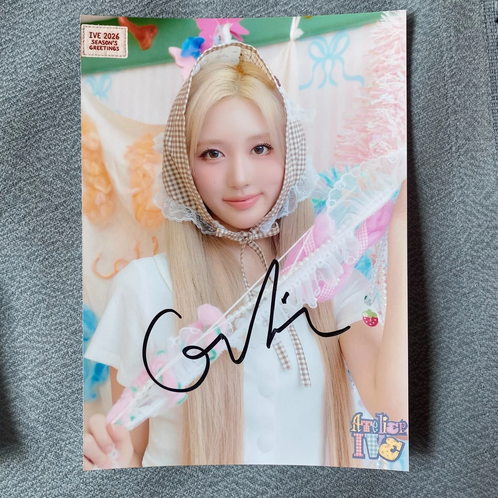 IVE Colorful Days Autographed Signed Photo K-POP Collectibles 4*6 2025 #Nice, image 4