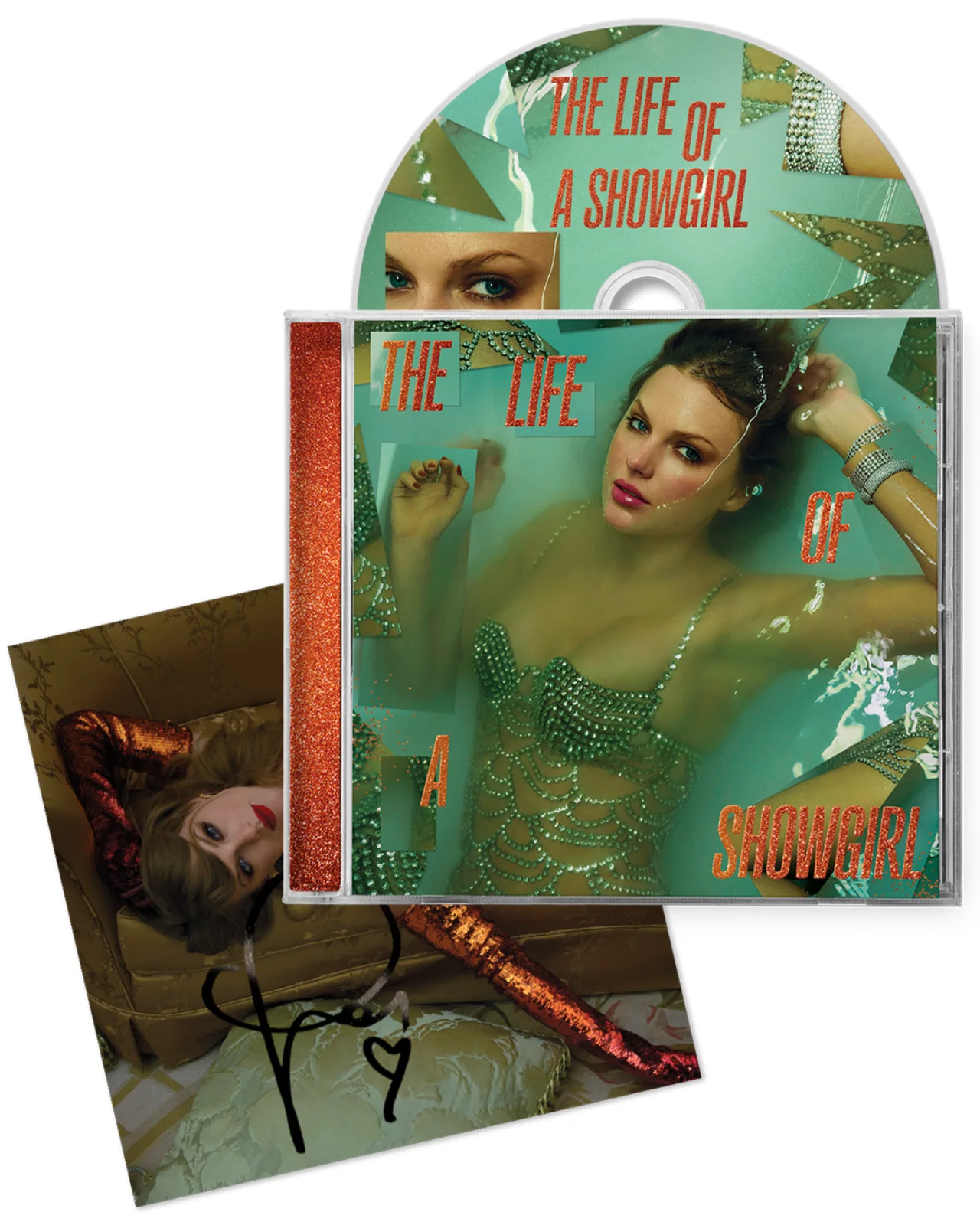 TAYLOR SWIFT Life Of A Showgirl Hand SIGNED CD Bundle Of 4 Autographed IN HAND, изображение 5