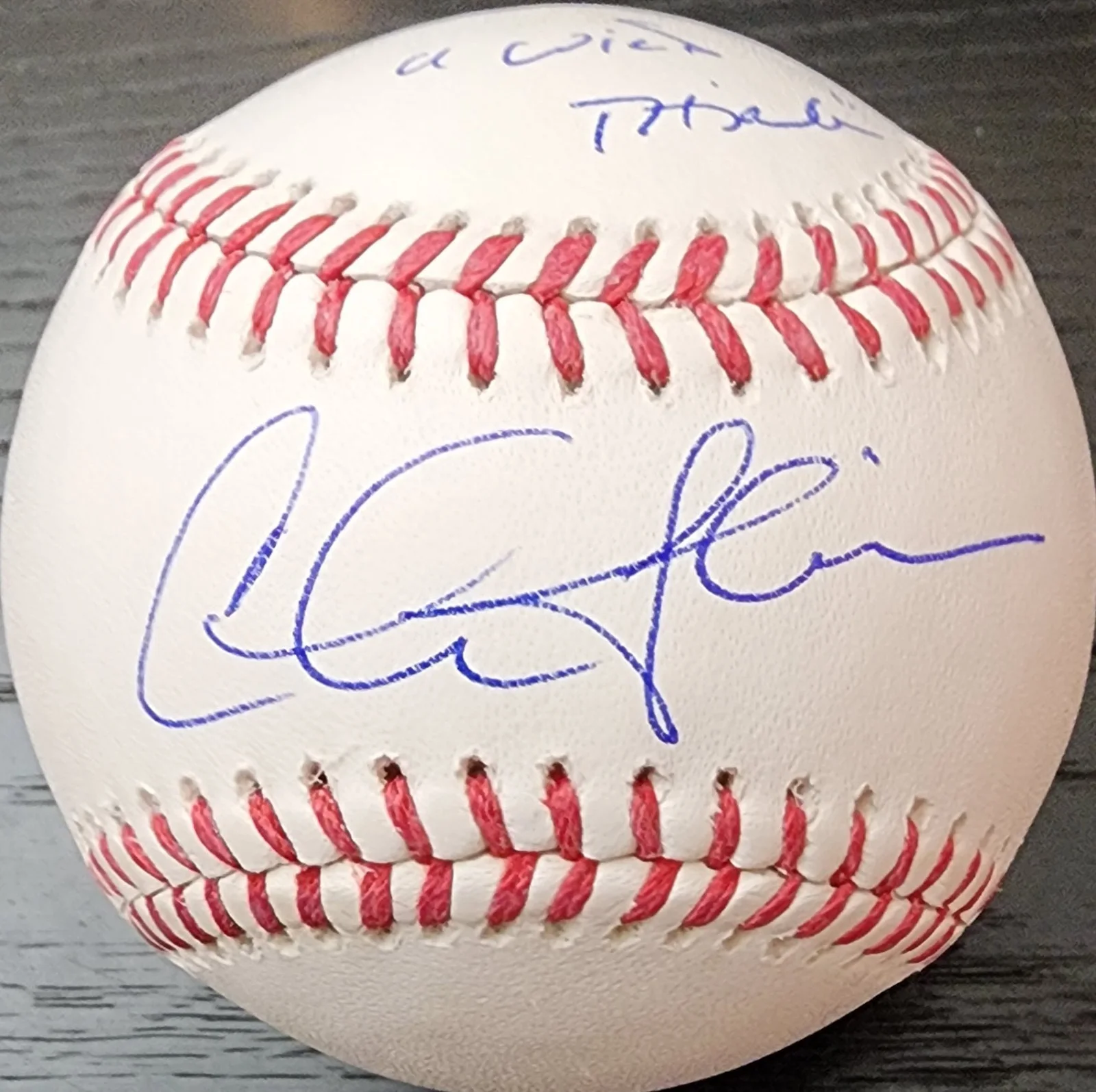 Charlie Sheen — Charlie Sheen Autographed Signed Rawlings OMLB Baseball Beckett BAS, image 2