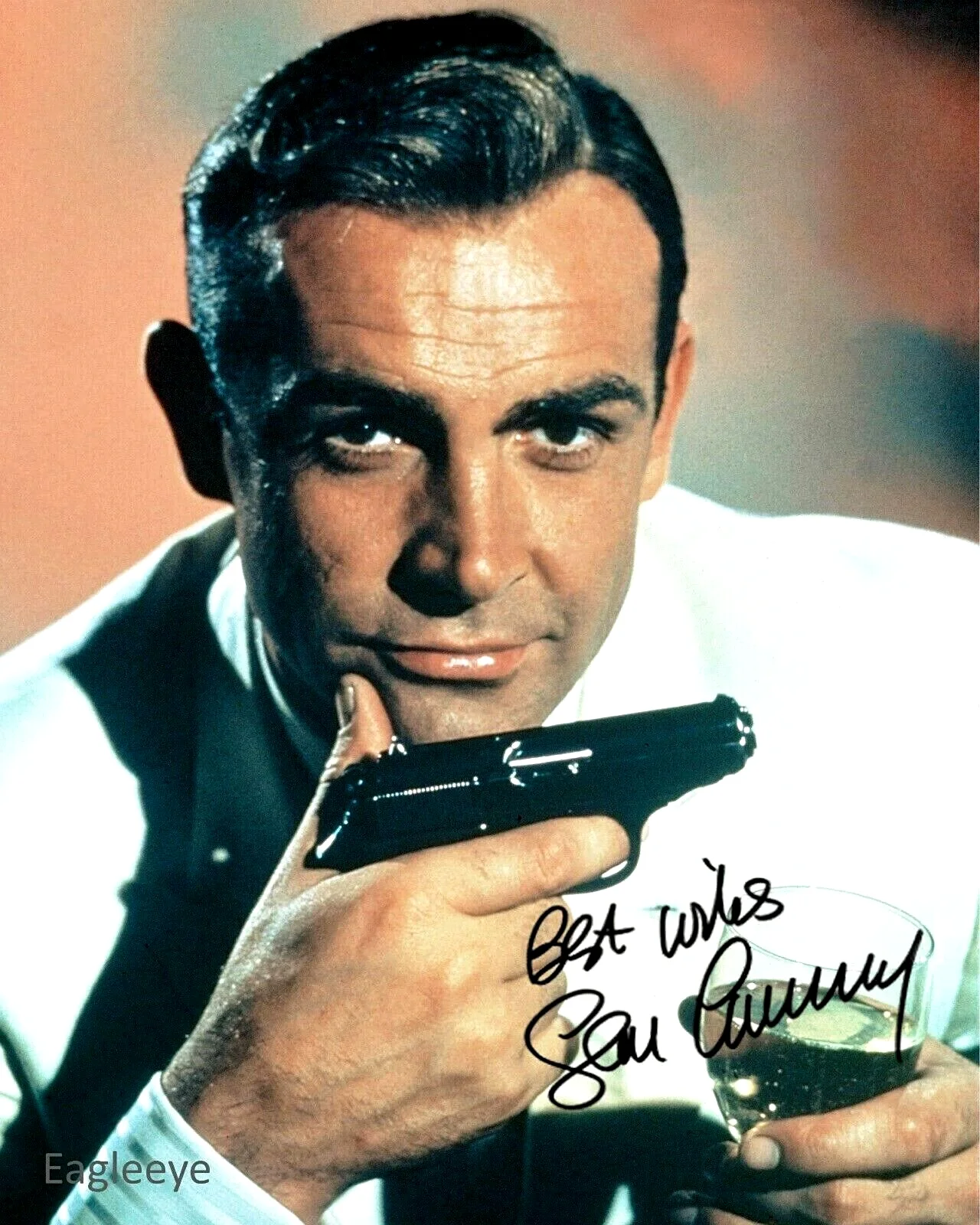 Sean Connery — James Bond 007 Photo ~ Sean Connery Autographed 8 x 10 ~ Premium UPGRADE~Signed, image 2