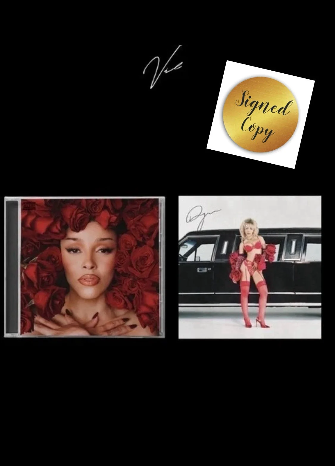 Doja Cat - Vie - CD SIGNED Insert - D2C Limited Edition Sealed New Pop 2024, image 2
