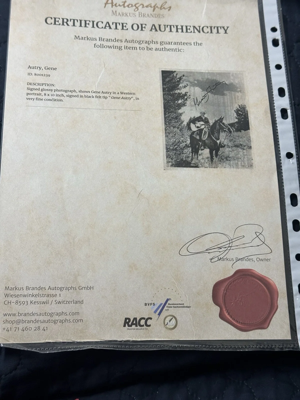 SMILEY BURNETTE—SIGNED PHOTO—Gene Autry•Roy Rogers•Petticoat Junction•GreenAcres, изображение 2
