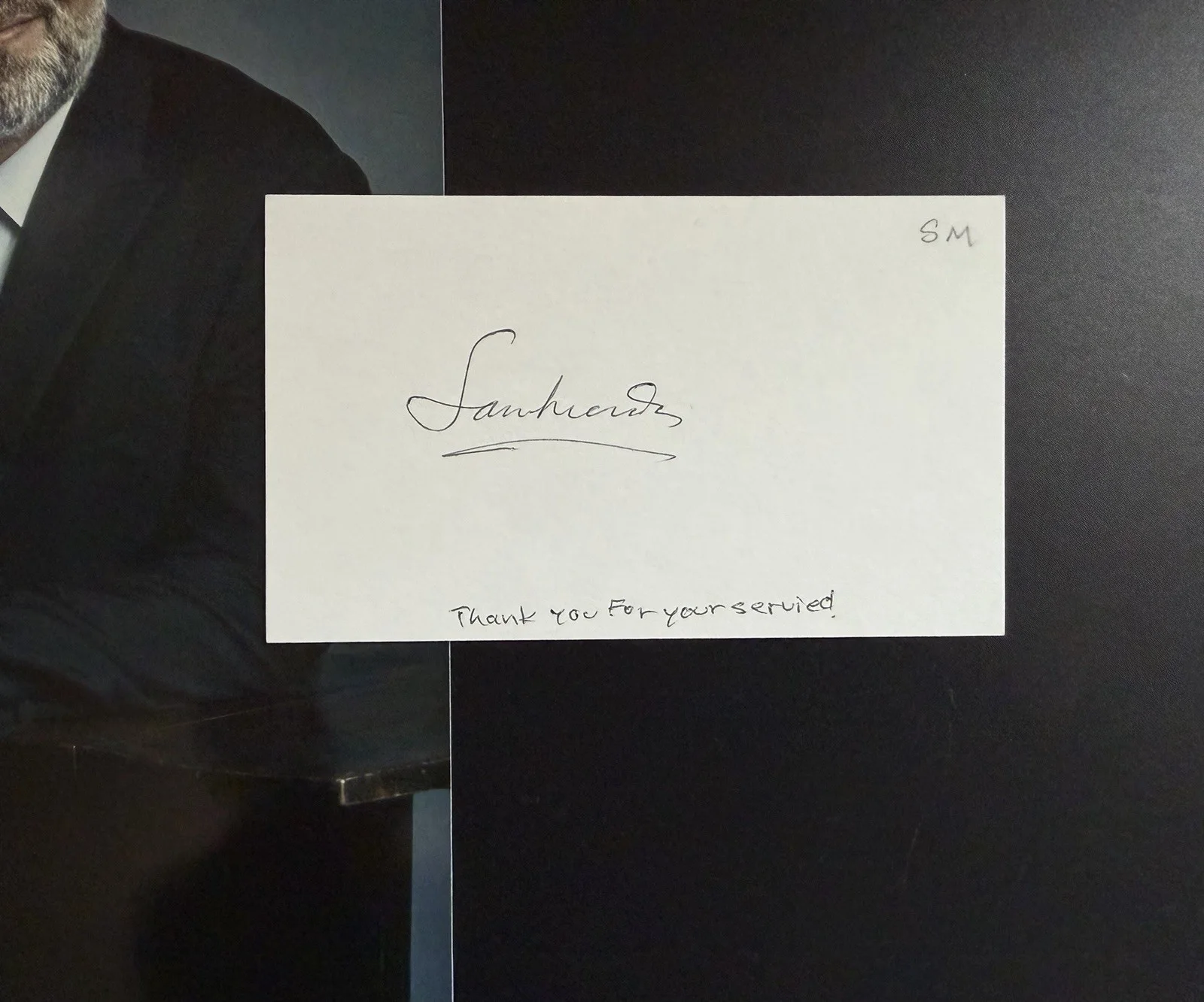 Sam Mendes Signed Autograph Card + 8x10 Photo 1917 Skyfall Director, image 2