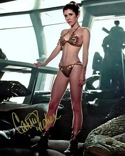 CARRIE FISHER — STAR WARS CARRIE FISHER 8.5X11 SIGNED PHOTO PRINCESS LEIA AUTOGRAPH POSTER