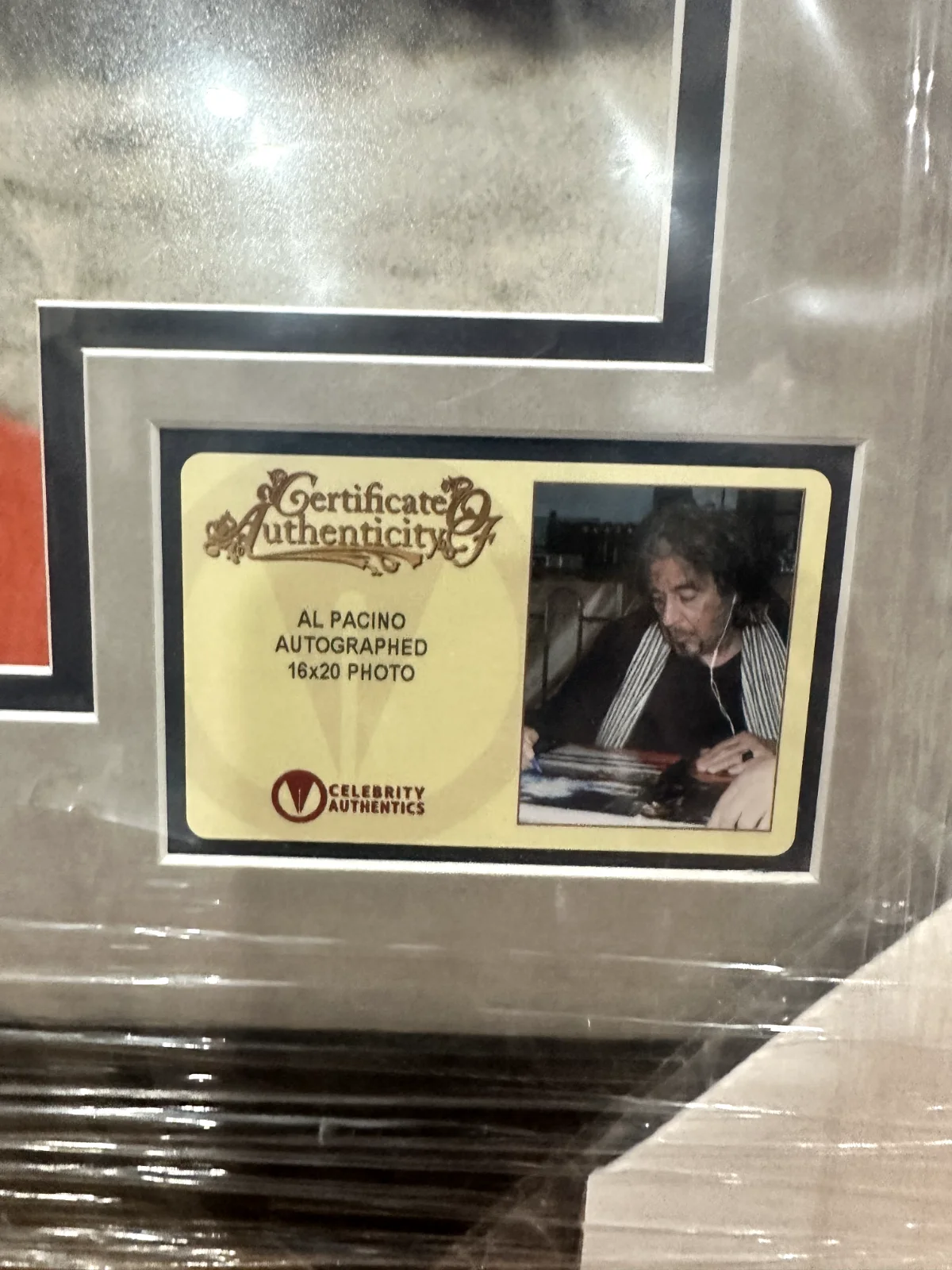Al Pacino — Al Pacino Signed Scarface Frame With COA (Still In Plastic), image 2