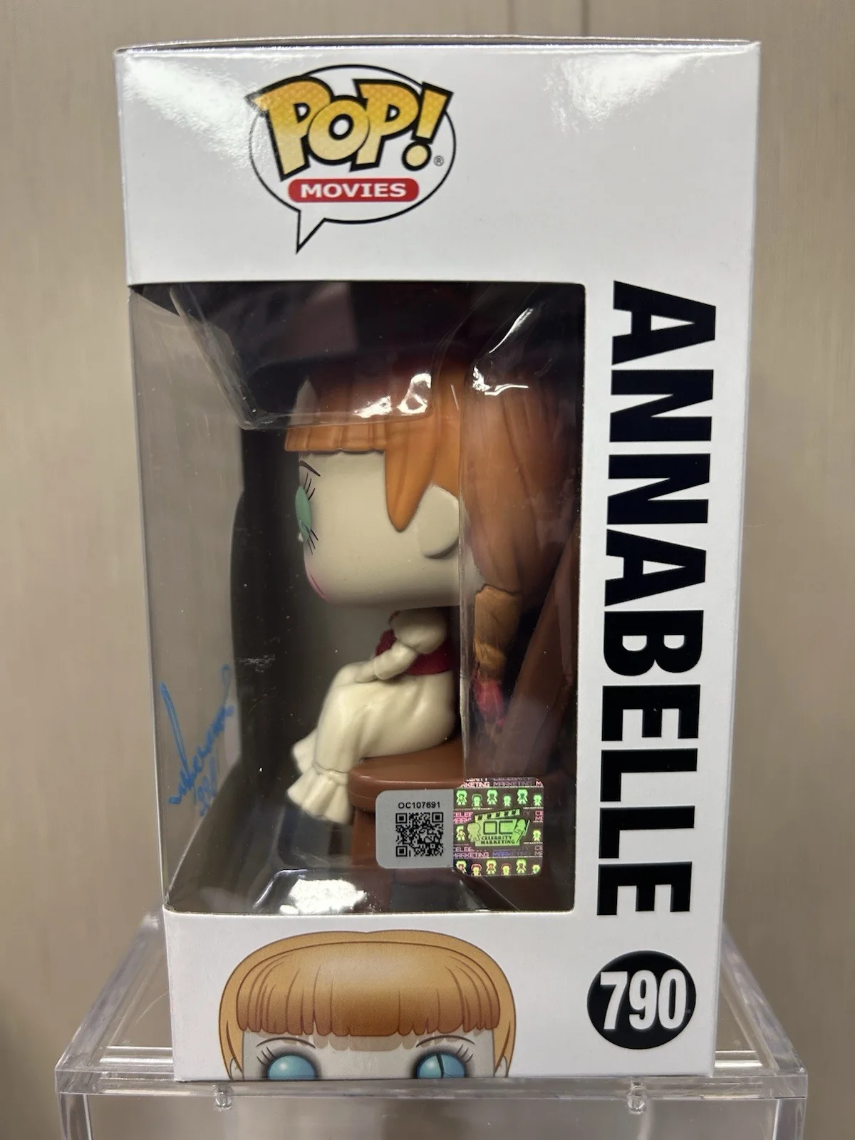 Samara Lee — Samara Lee Signed with Character Name Funko Pop Annabelle OC Celebrity authentic, image 3